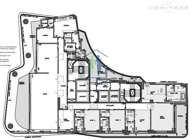 Apartamento à venda com 4 quartos, 570m² - Foto 2